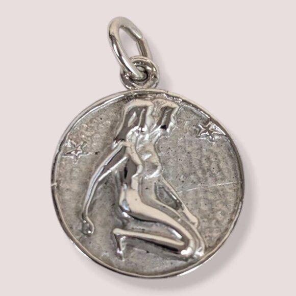Vintage Sterling Gemini Charm - Picture 1 of 4